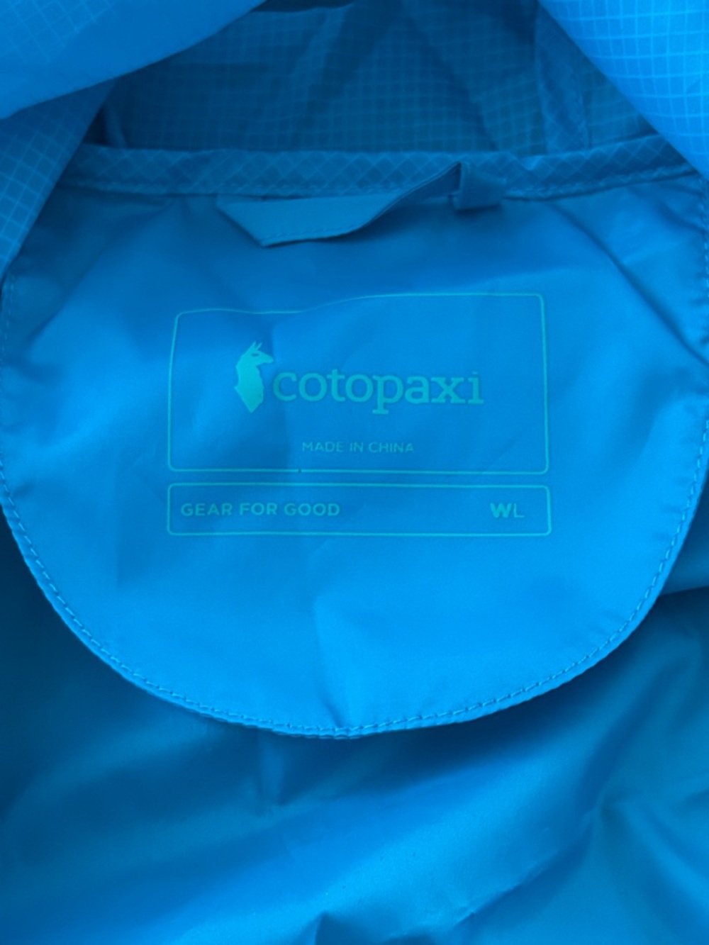 cotopaxi Teal Blue Lightweight Hooded Half-Zip Windbreaker Jacket Coat *Size L* - Picture 5 of 7